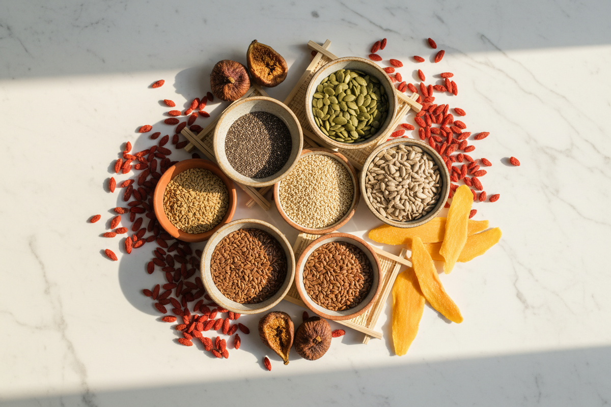 Seeds, Grains, Nuts & Dried Fruits