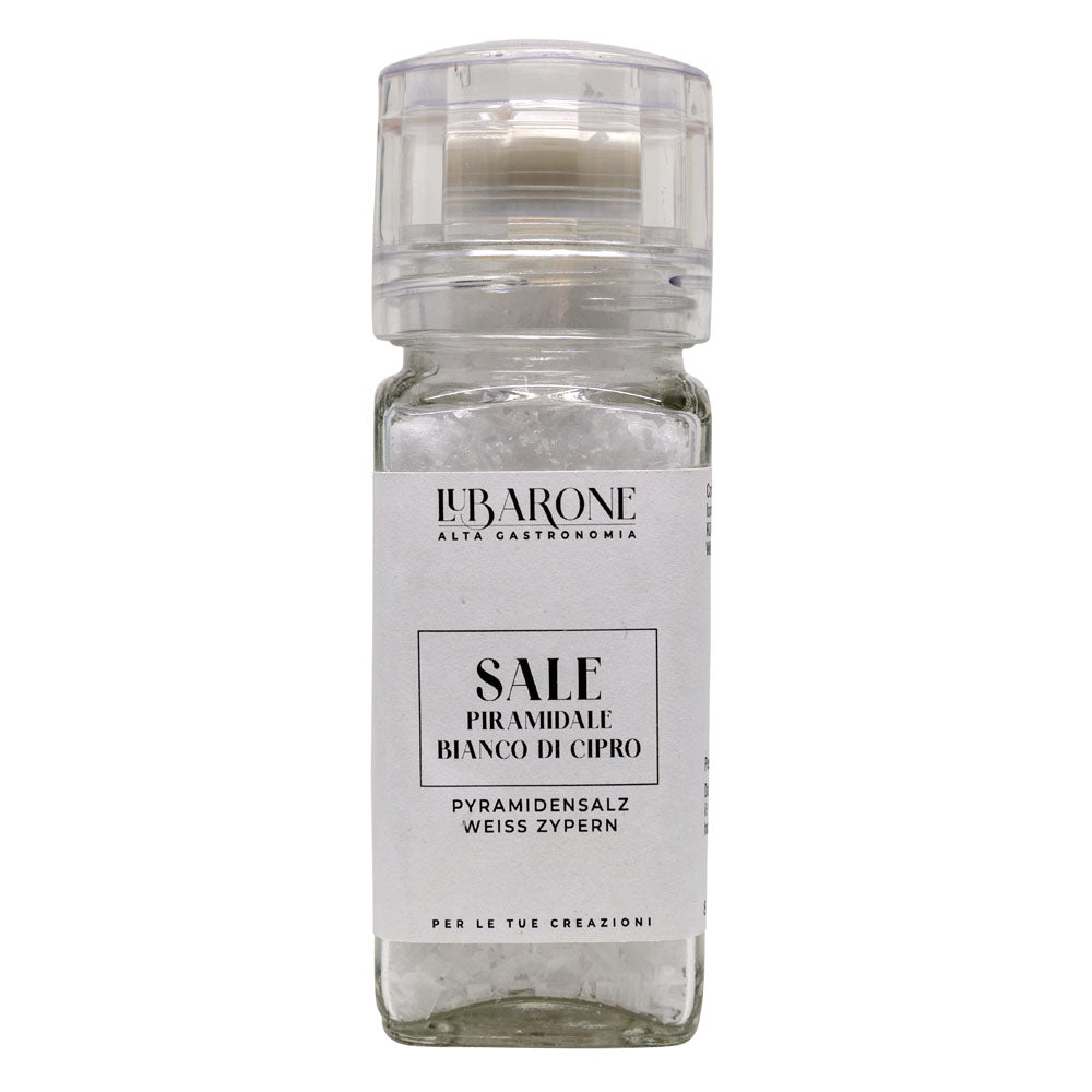 Lubarone Cyprus White Pyramid Salt Grinder