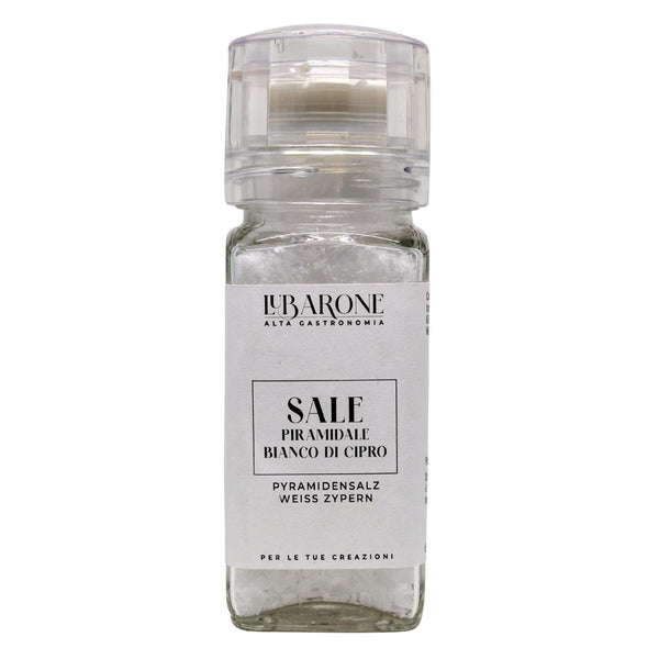 Lubarone Cyprus White Pyramid Salt Grinder
