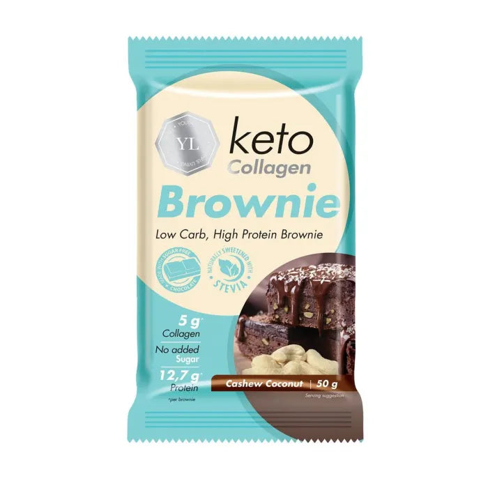 Keto Collagen Brownie Cashew Coconut