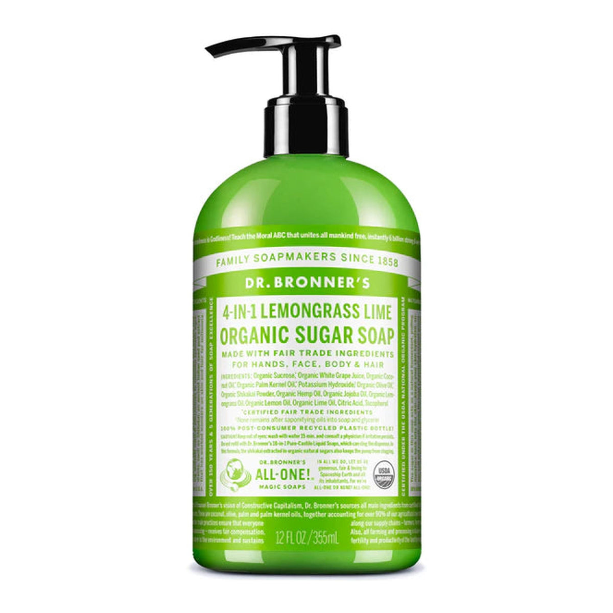 Lemongrass Lime Pump Soap 12oz