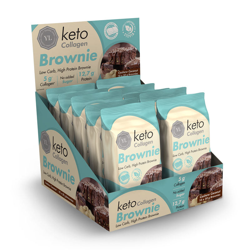 Keto Collagen Brownie Cashew Coconut box