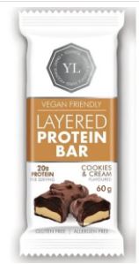 YL Protein Layered Bar Cookies & Cream