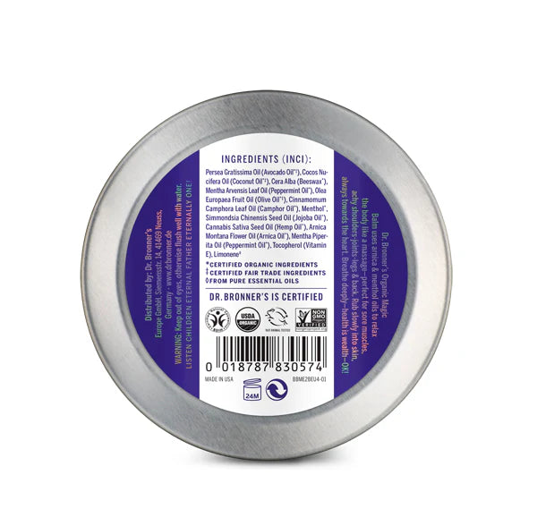 Arnica Menthol Magic Balm back of pack