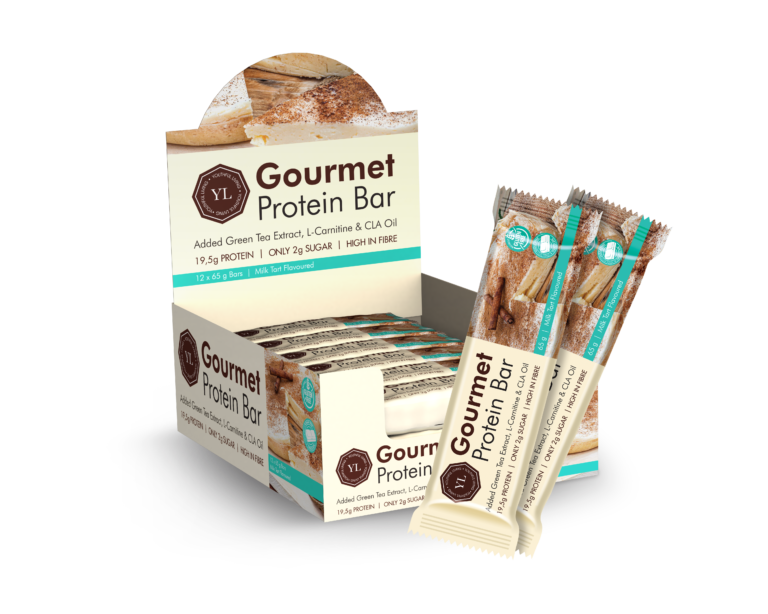 Gourmet Protein Bar Milk Tart box