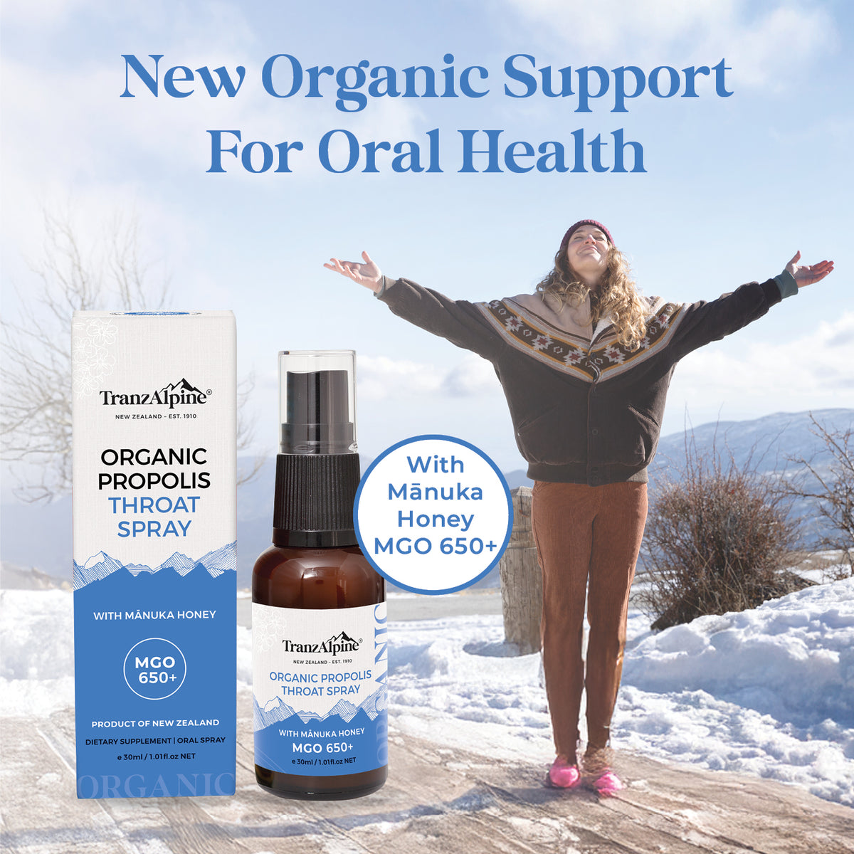 Propolis & Manuka Honey Throat Spray MGO650+ lifestyle photo
