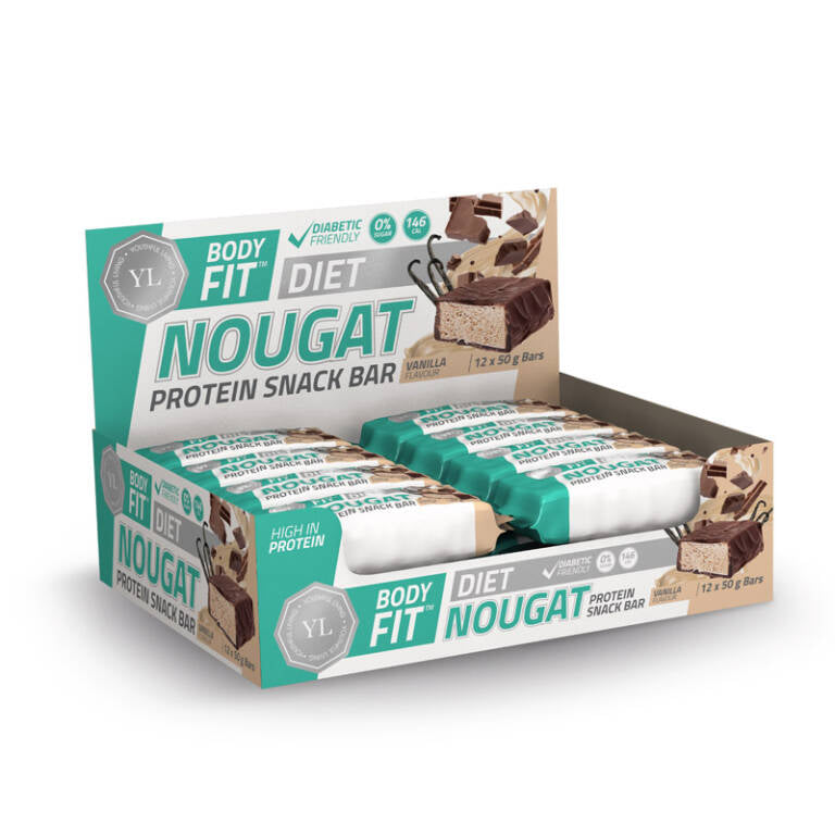 Nougat Protein Snack Bar Vanilla box