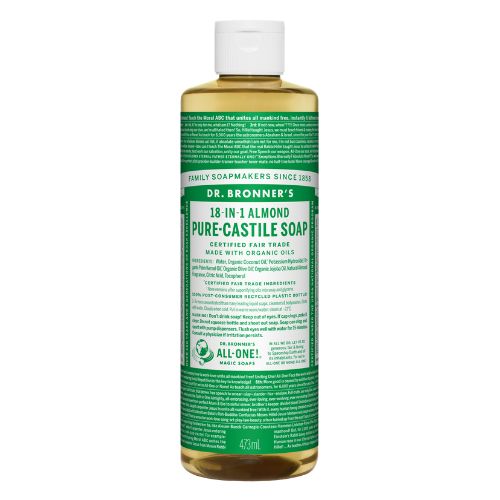 Dr. Bronner's Pure-Castile Liquid Soap – Almond – 16 oz
