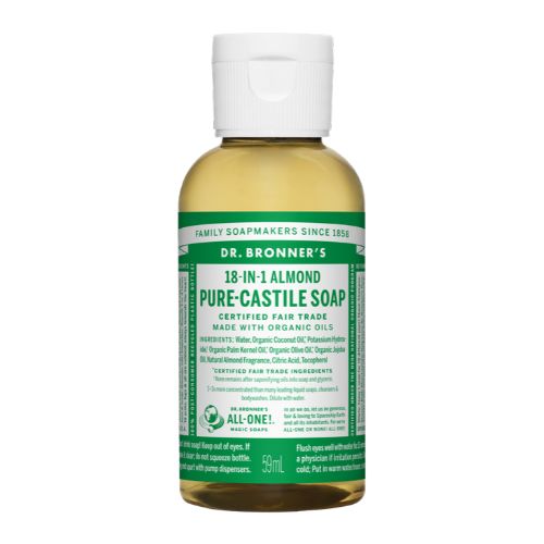 Dr. Bronner's Pure-Castile Liquid Soap – Almond – 2 oz