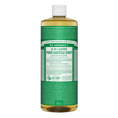 Dr. Bronner's Pure-Castile Liquid Soap – Almond – 32 oz