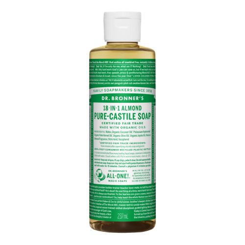 Dr. Bronner's Pure-Castile Liquid Soap – Almond – 8 oz