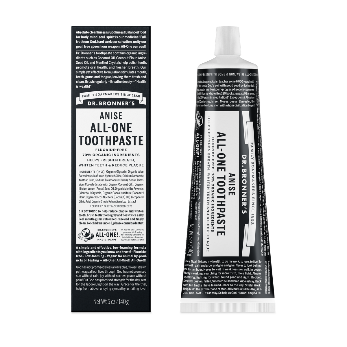Anis Toothpaste box and tube