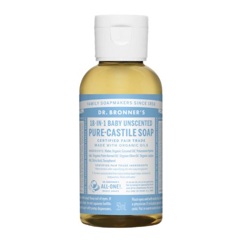 Dr. Bronner's Pure-Castile Liquid Soap – Baby Mild – 2 oz