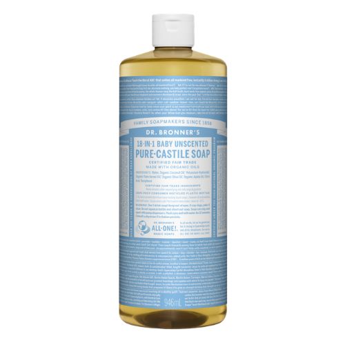 Dr. Bronner's Pure-Castile Liquid Soap – Baby Mild – 32 oz