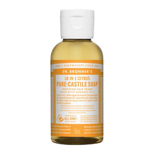 Dr. Bronner's Pure-Castile Liquid Soap – Citrus – 2 oz