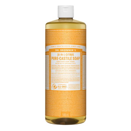 Dr. Bronner's Pure-Castile Liquid Soap – Citrus – 32 oz