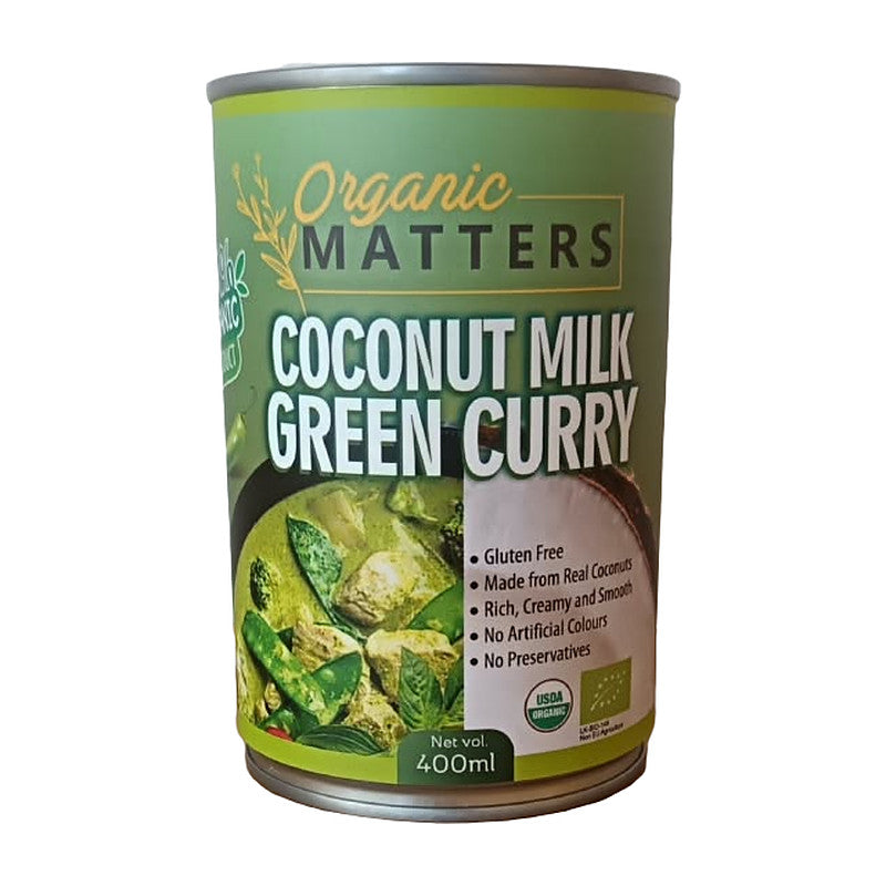Coconut Milk Green Curry – Organic Matters 400 ml can