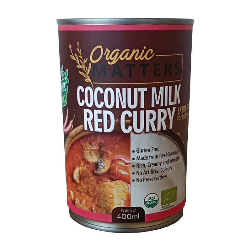Coconut Milk Red Curry – Organic Matters 400 ml can