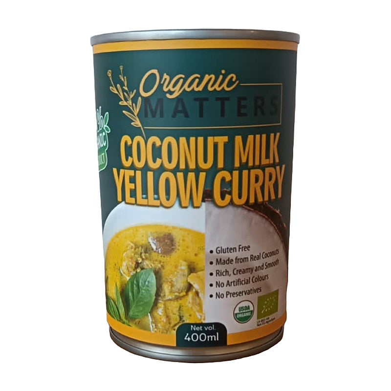 Coconut Milk Yellow Curry – Organic Matters 400 ml can