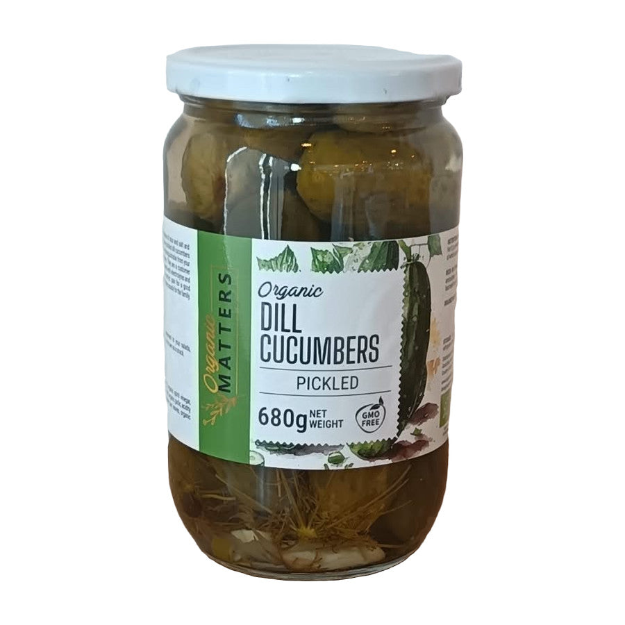 Dill Cucumber – Organic Matters organic pickled dill cucumbers 680 g jar
