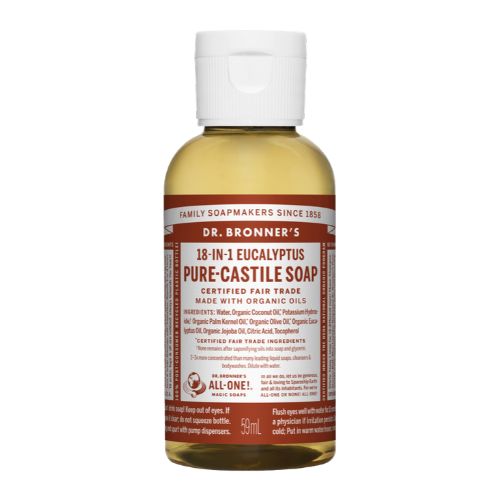 Dr. Bronner's Pure-Castile Liquid Soap – Eucalyptus – 2 oz