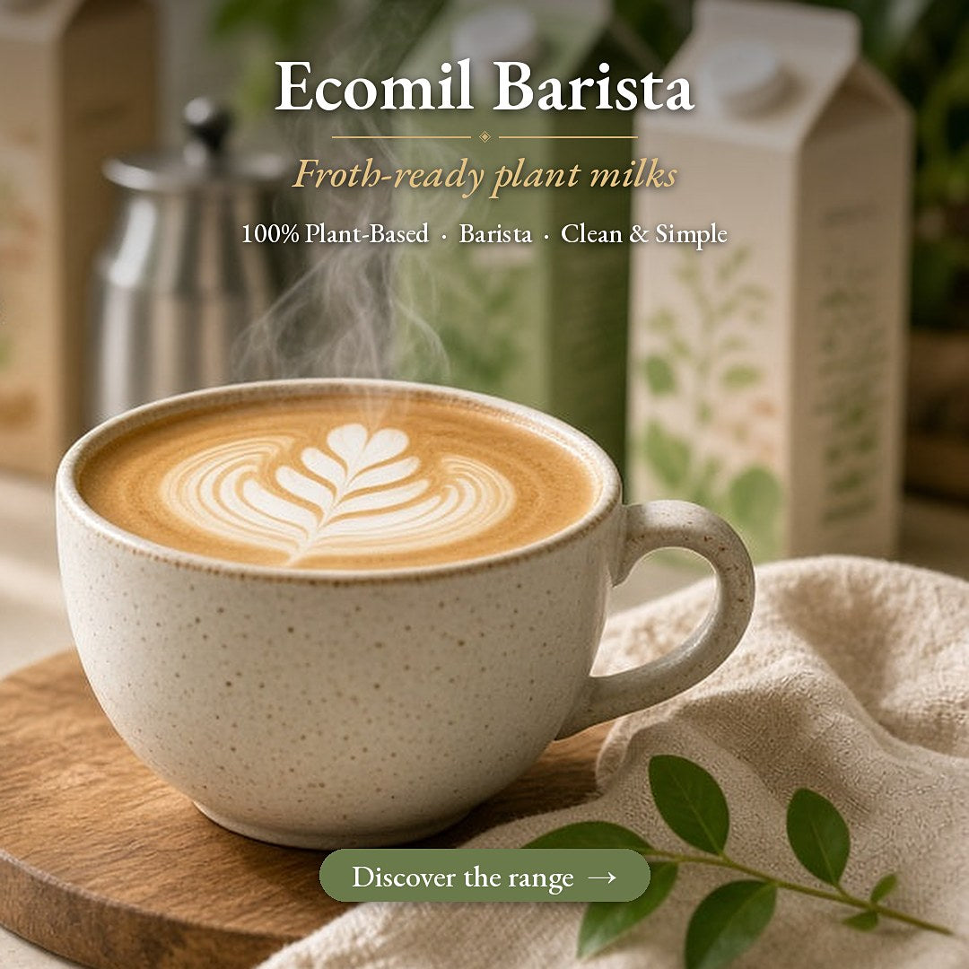 Ecomil Barista plant milk latte