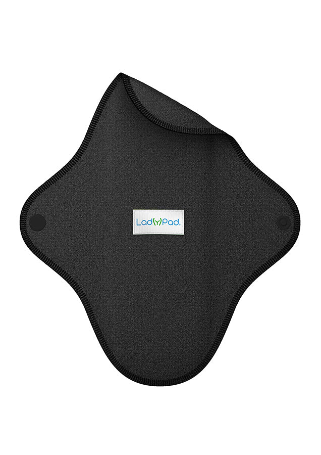 LadyPad black washable menstrual pad