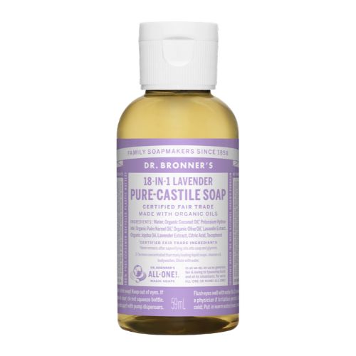 Dr. Bronner's Pure-Castile Liquid Soap – Lavender – 2 oz