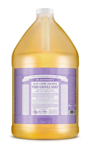 Dr. Bronner's Pure-Castile Liquid Soap – Lavender – Gallon