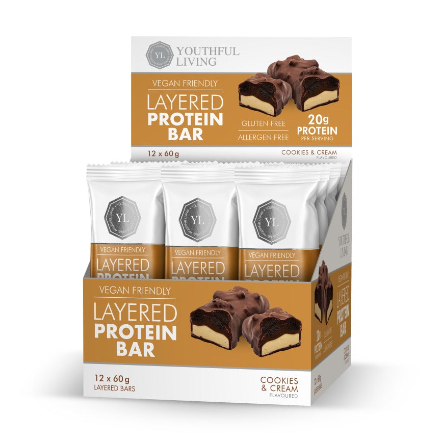 Protein Layered Bar Cookies & Cream