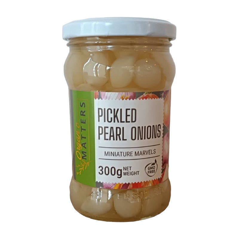 Pickled Pearl Onions – Organic Matters 300 g jar