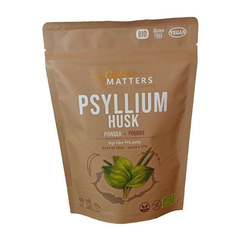 Psyllium Husk Powder – Organic Matters organic psyllium 125 g kraft pouch