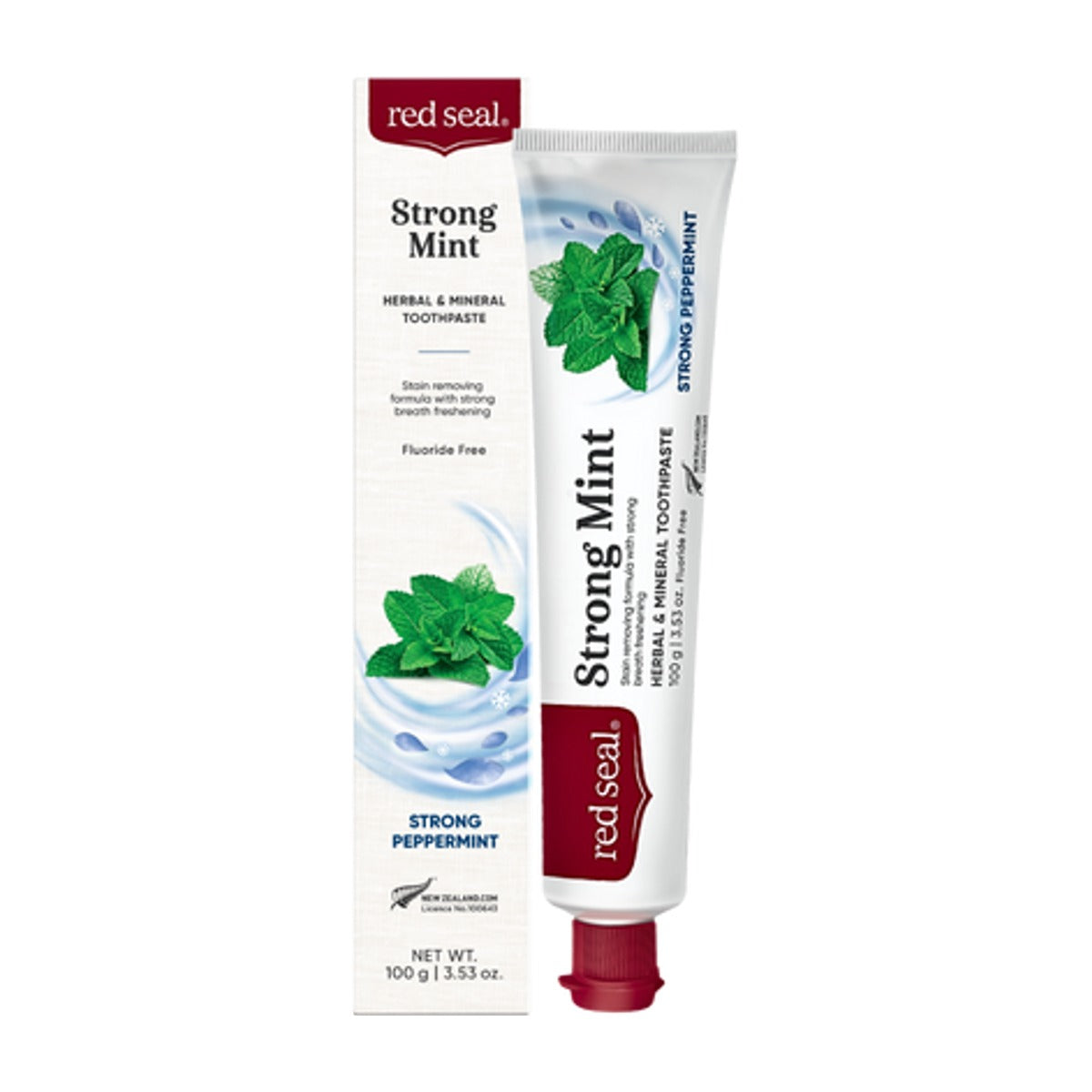 Red Seal Strong Mint Toothpaste - Organic Matters Mauritius