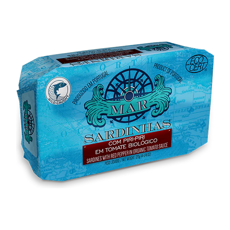 Sardines in Organic Tomato Sauce with Piri-Piri
