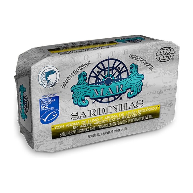 Sardines with Lemon and Smoke Flavour