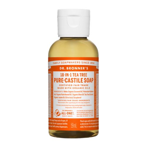 Dr. Bronner's Pure-Castile Liquid Soap – Tea Tree – 2 oz