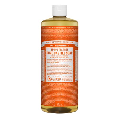 Dr. Bronner's Pure-Castile Liquid Soap – Tea Tree – 32 oz
