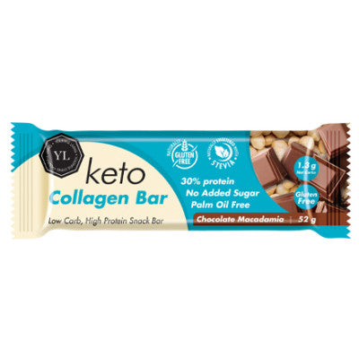 YL Keto Collagen Bar Chocolate Macadamia